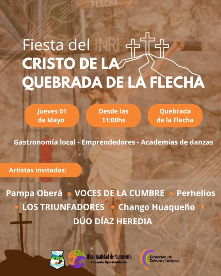 Sarmiento se viste de fe, tradición y cultura con la gran Fiesta del Cristo de la Quebrada