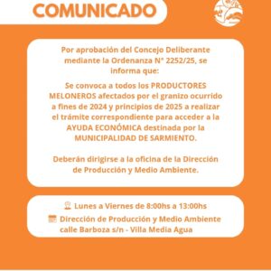 Ayuda Económica a Productores Meloneros Afectados por Granizo