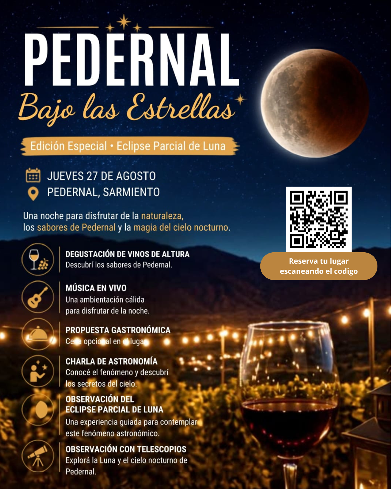 Pedernal Bajo las Estrellas