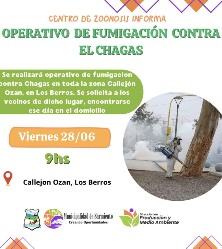 Operativo de fumigación contra el Chagas